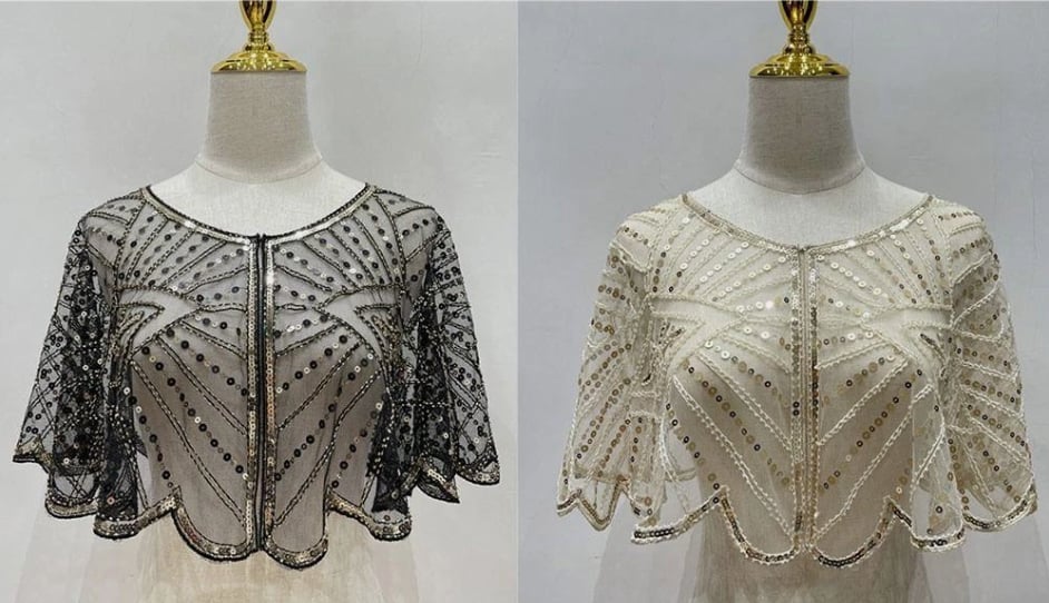 ⏳Time-limited Special⏰ Vintage Lace Beaded Shawl