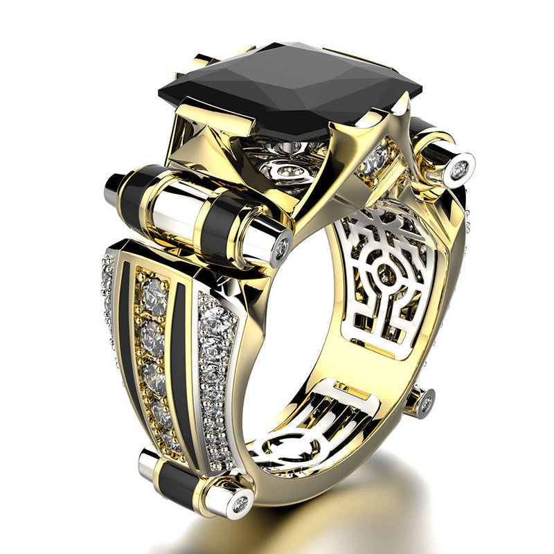 š„2025 HOT SALEš„ Heavy Duty Vintage Zirconia Wide Band Ring