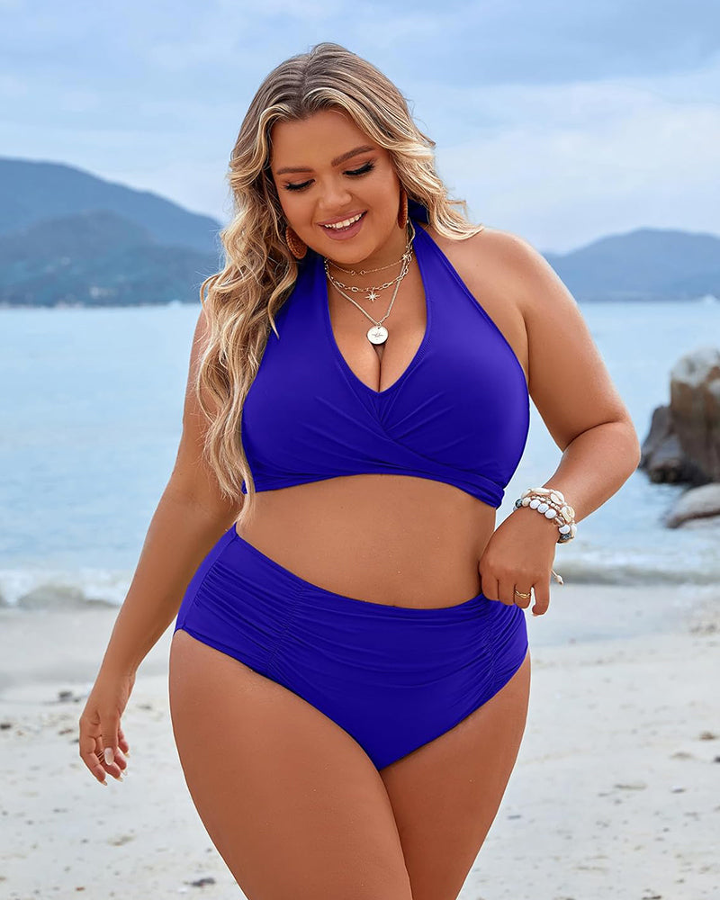 š©±2025 HOT SALEš Tummy Control Swimsuits Modest High Waist Bikini Sets