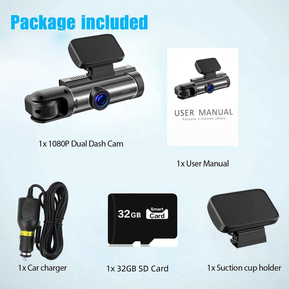 🚗📹 Drive Smarter with Our 170° Wide-Angle Dash Cam – Dual Lens, 1080p Clarity! ✈️ Free Shipping