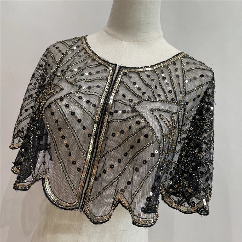 ⏳Time-limited Special⏰ Vintage Lace Beaded Shawl