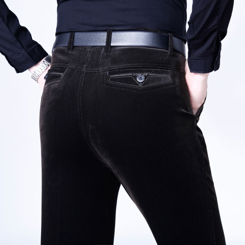 🔥2025 HOT SALE🔥 Men's Stretchy Corduroy Straight Long Pants