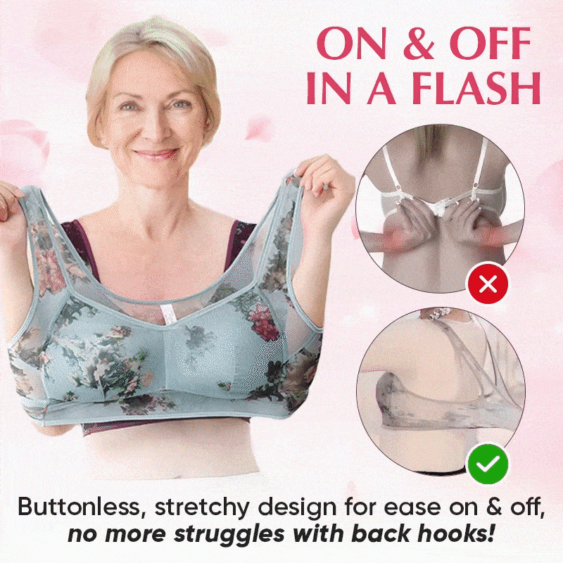 💥2025 HOT SALE💕 Lace Buttonless Comfortable Bra