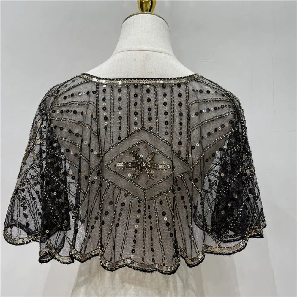 ⏳Time-limited Special⏰ Vintage Lace Beaded Shawl