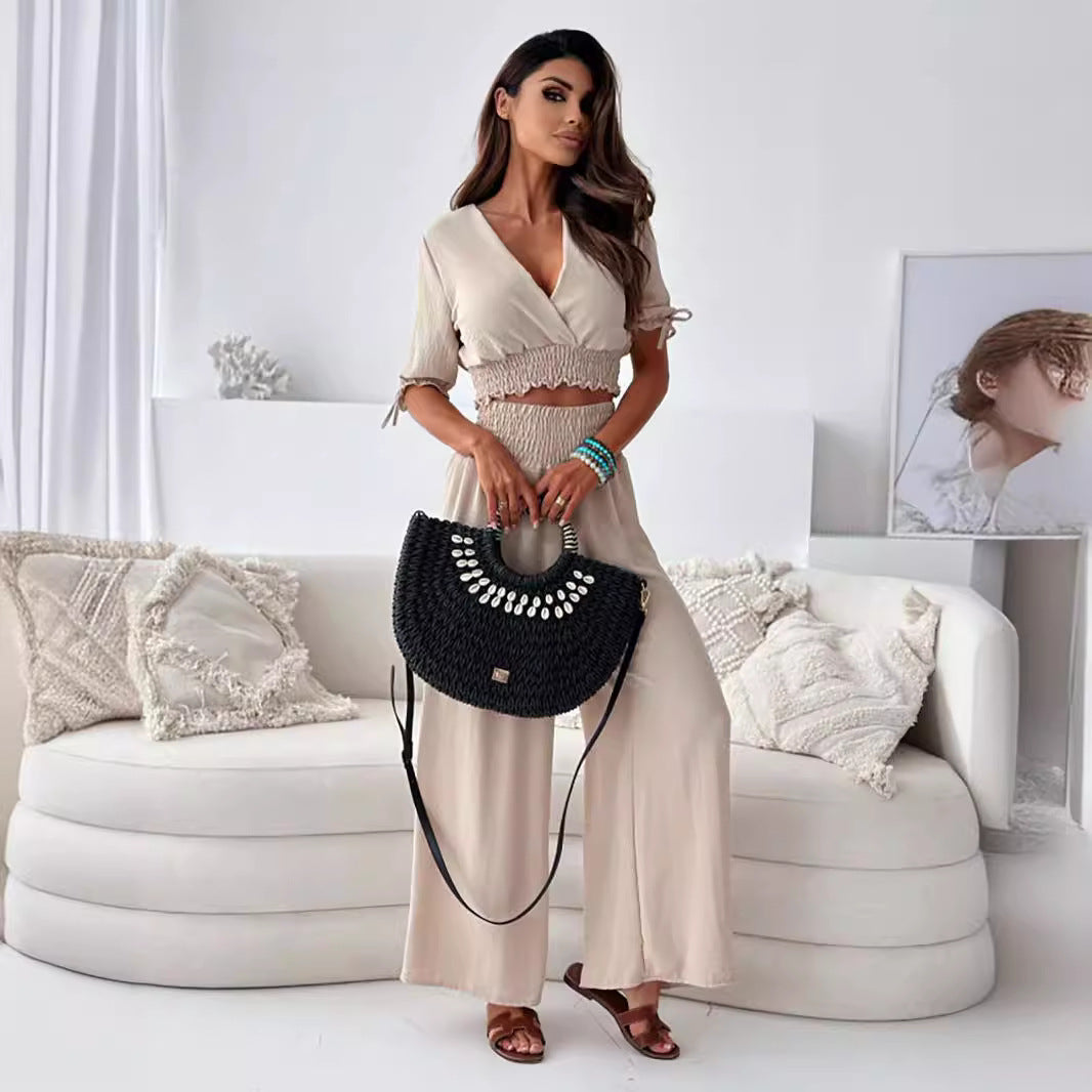 🌸Spring Specials💐 Set With Elastic Pants & Shirt