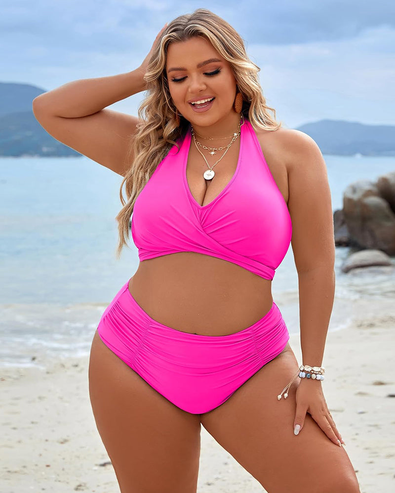 š©±2025 HOT SALEš Tummy Control Swimsuits Modest High Waist Bikini Sets