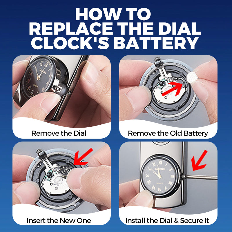 ⏳Time-limited Special⌛ Windproof Torch Lighter with Clock