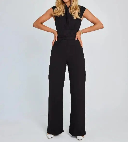 🎁Limited time 49% OFF⏳Women's Sleeveless Wide-Leg Jumpsuit spiyle