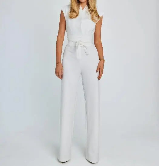 🎁Limited time 49% OFF⏳Women's Sleeveless Wide-Leg Jumpsuit spiyle