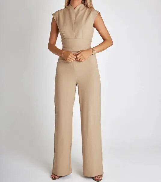 🎁Limited time 49% OFF⏳Women's Sleeveless Wide-Leg Jumpsuit spiyle