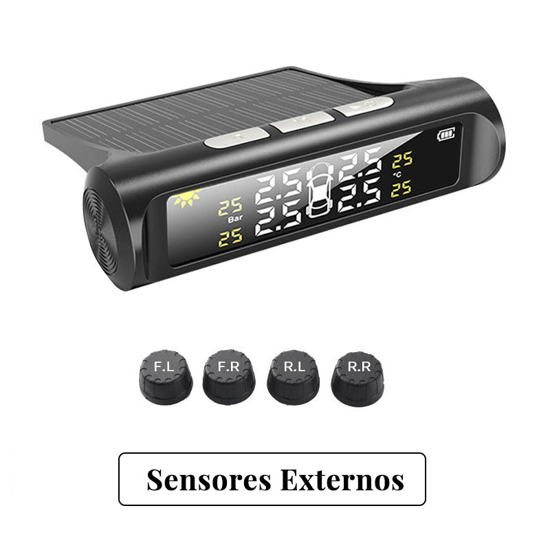 ⏳Time-limited Special⏰Solar Four Wheel Tire Pressure Monitor with Real-Time Display