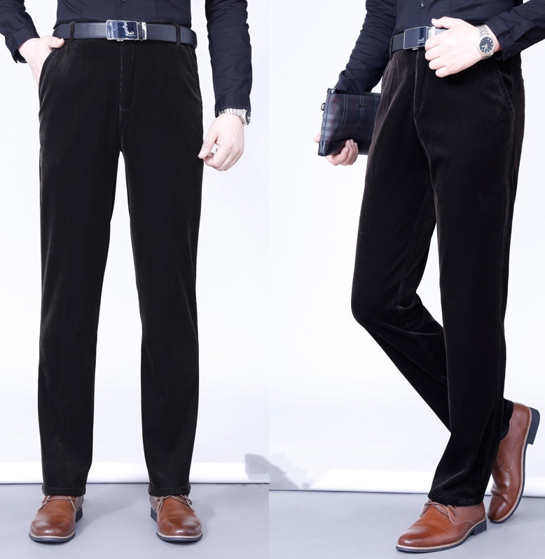 🔥2025 HOT SALE🔥 Men's Stretchy Corduroy Straight Long Pants