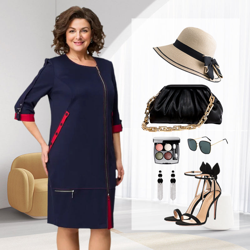 🌸Spring Specials💐 Women’s Fashionable High-end Dress with Side Zipper