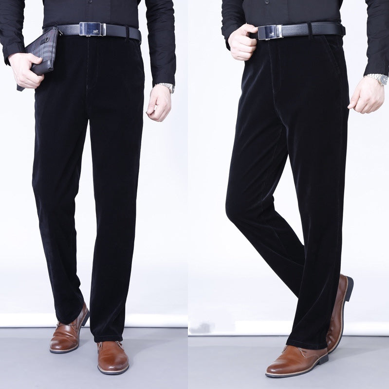 🔥2025 HOT SALE🔥 Men's Stretchy Corduroy Straight Long Pants