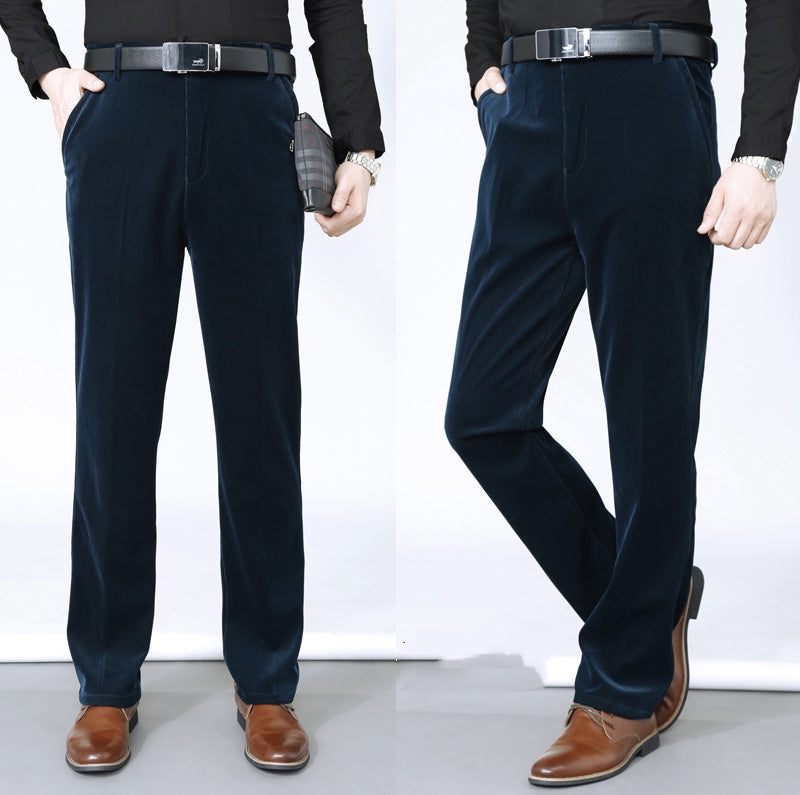 🔥2025 HOT SALE🔥 Men's Stretchy Corduroy Straight Long Pants