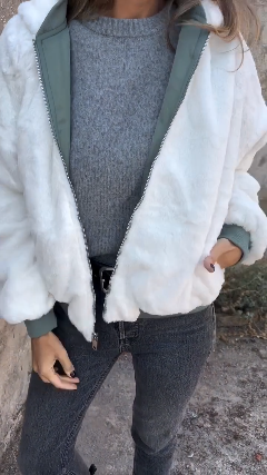 ❄️Winter Specials❄️Reversible Oversize Fleece Hooded Jacket
