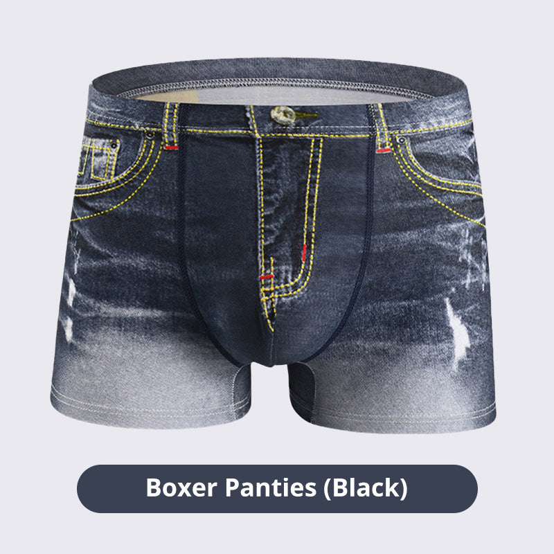 š„2025 HOT SALEš„ Men's Creative Denim Look Underpants