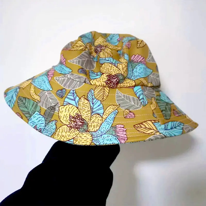 š„Hot Sale 80% offš„Floral Large Brimmed Sun Hat with Mask spiyle