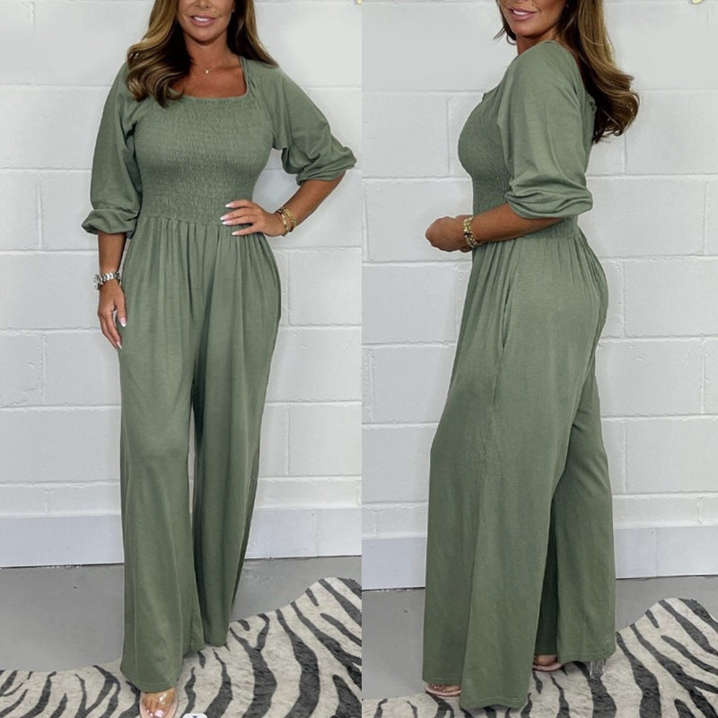 🌸Spring Specials🌸 Women's Elastic Waist Summer Jumpsuit
