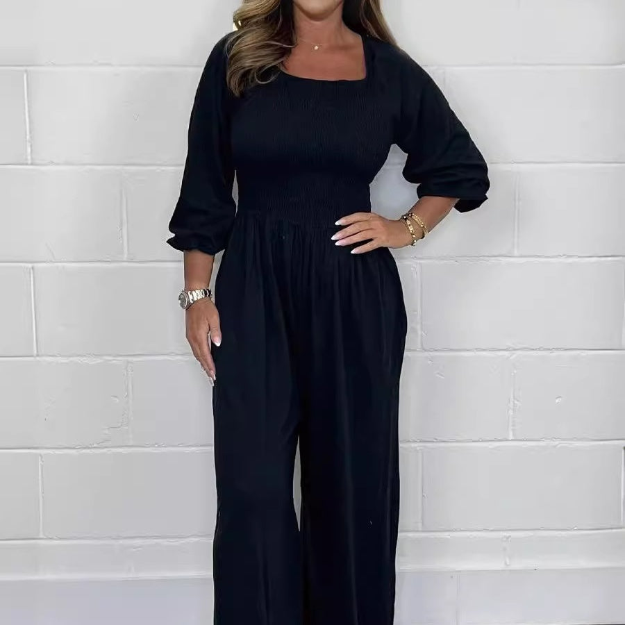 🌸Spring Specials🌸 Women's Elastic Waist Summer Jumpsuit