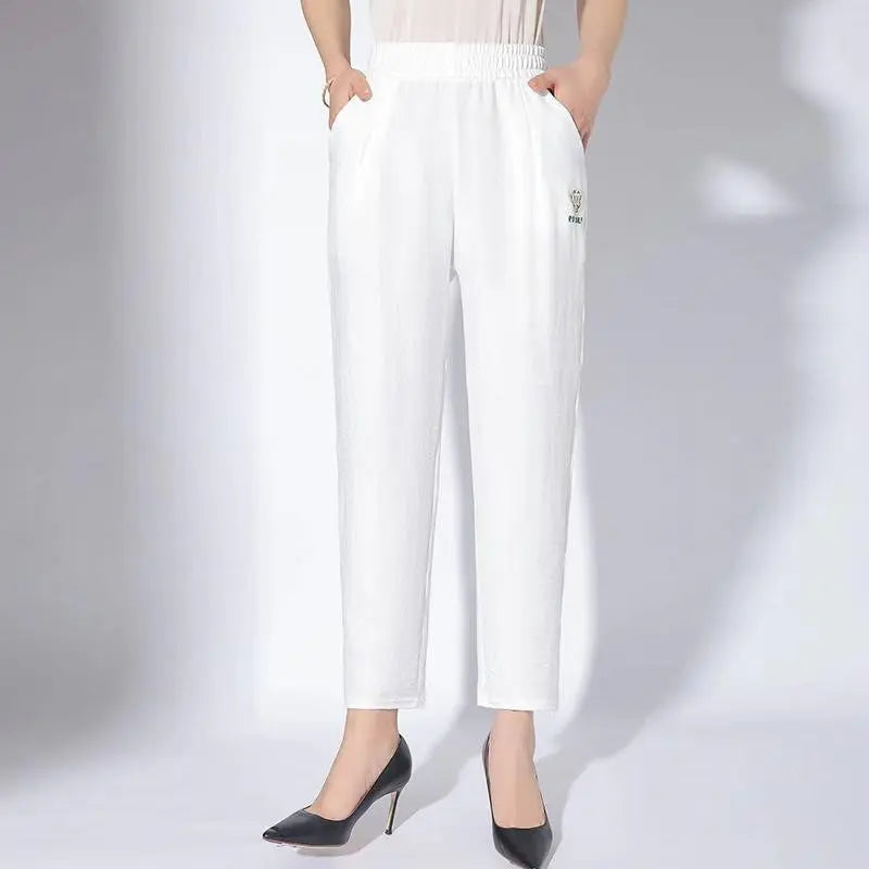 🔥50% off💝Women's Solid Color Casual Pants with Pockets spiyle