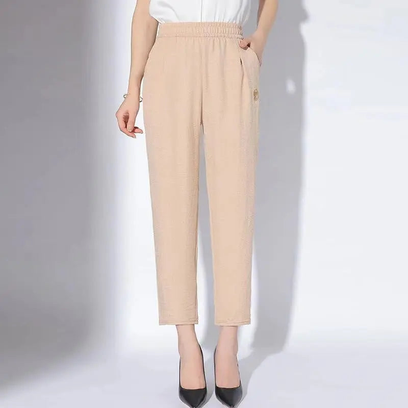 🔥50% off💝Women's Solid Color Casual Pants with Pockets spiyle