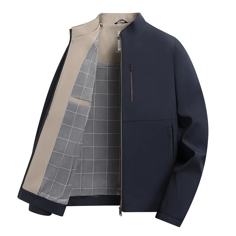 Casual Zipper Jacket for Middle-Aged Men spiyle
