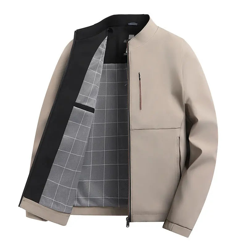Casual Zipper Jacket for Middle-Aged Men spiyle