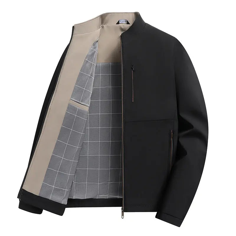 Casual Zipper Jacket for Middle-Aged Men spiyle