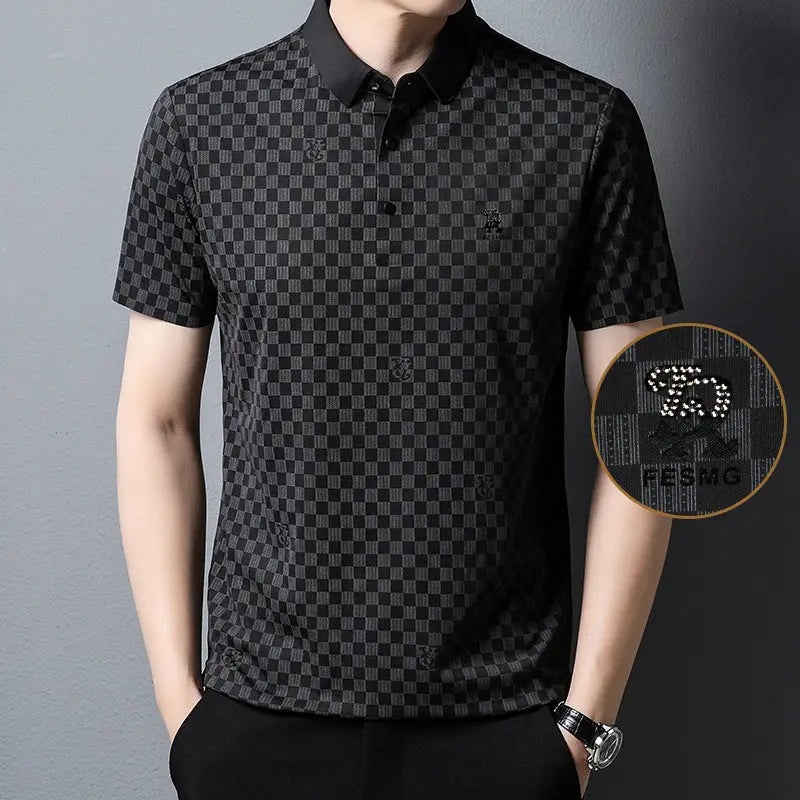 š„Hot Saleš„Men's Summer Lapel Plaid Shirt spiyle
