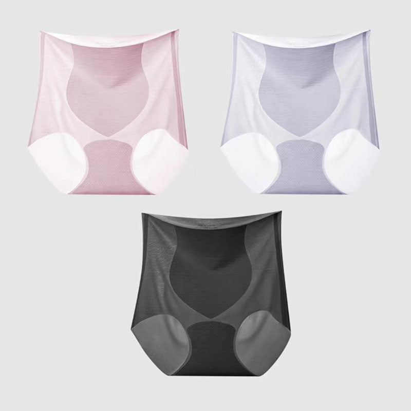 High waisted seamless elastic hip lifting panties