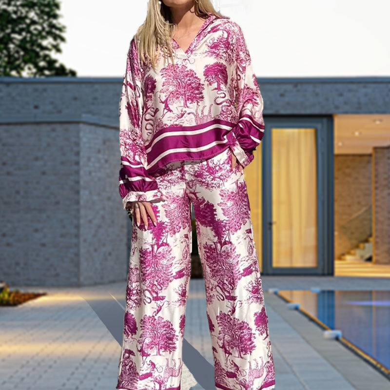 🌴Summer Specials🌴Printed Causal Loose Suit for Plus Size Women