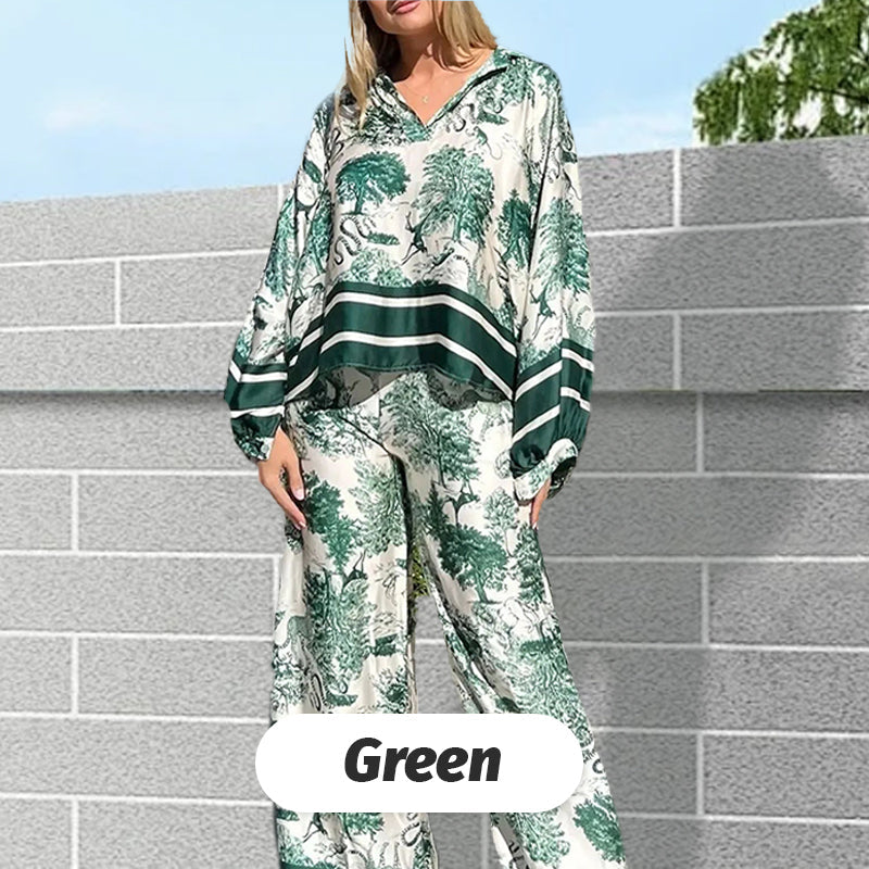 🌴Summer Specials🌴Printed Causal Loose Suit for Plus Size Women