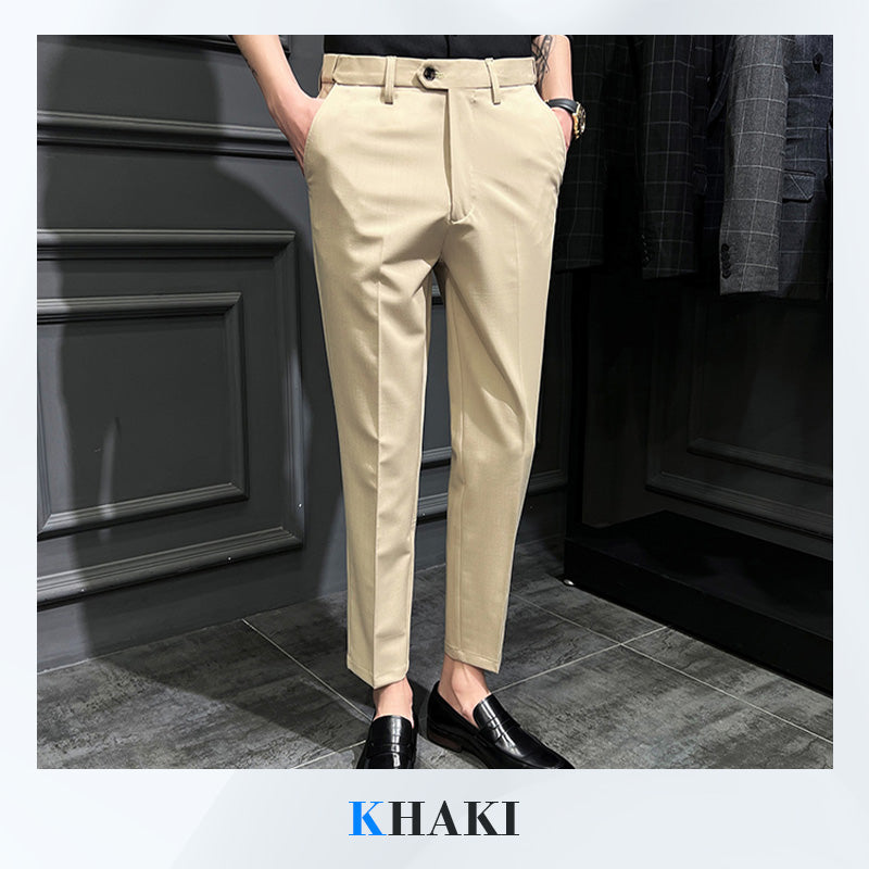 🔥2025 HOT SALE🔥 Business Casual Dress Pants with Adjusting Elastic Band
