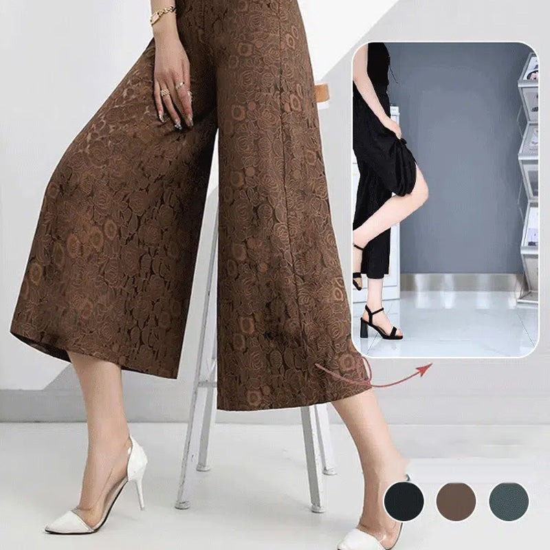 Women's Casual Breathable High Waist Wide Leg Pants spiyle