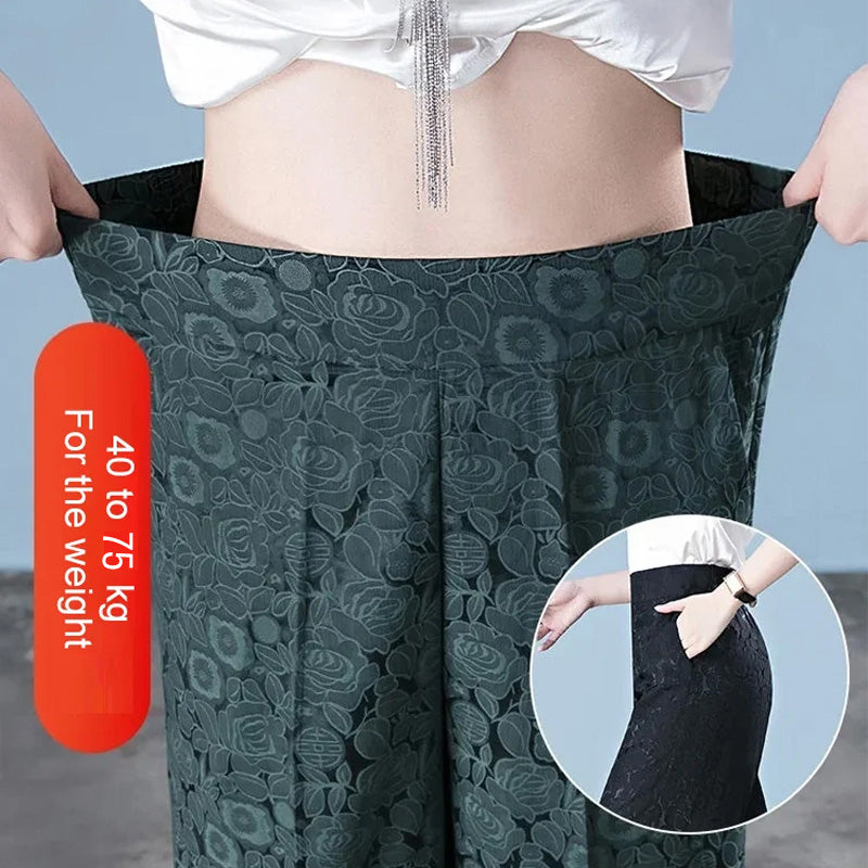 Women's Casual Breathable High Waist Wide Leg Pants spiyle
