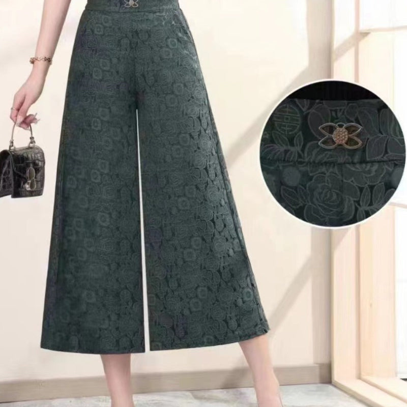 Women's Casual Breathable High Waist Wide Leg Pants spiyle