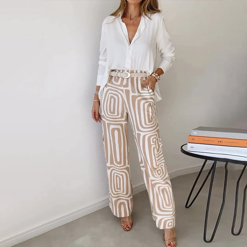 Women's Casual Shirt Pants Two Piece Set✈️Buy 2 free shipping