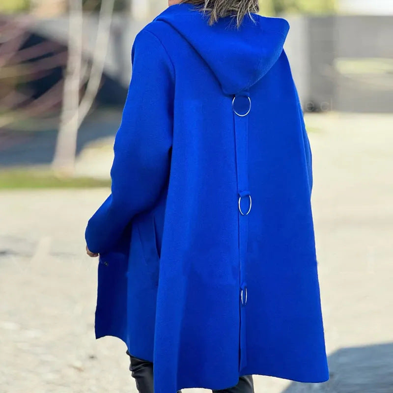 š„2025 HOT SALEš„ Women's Single-Breasted Hooded Coat