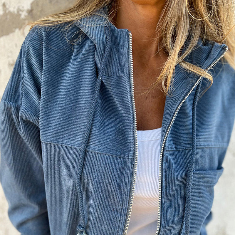free shipping📦Women's Casual Lapel Hooded Jacket