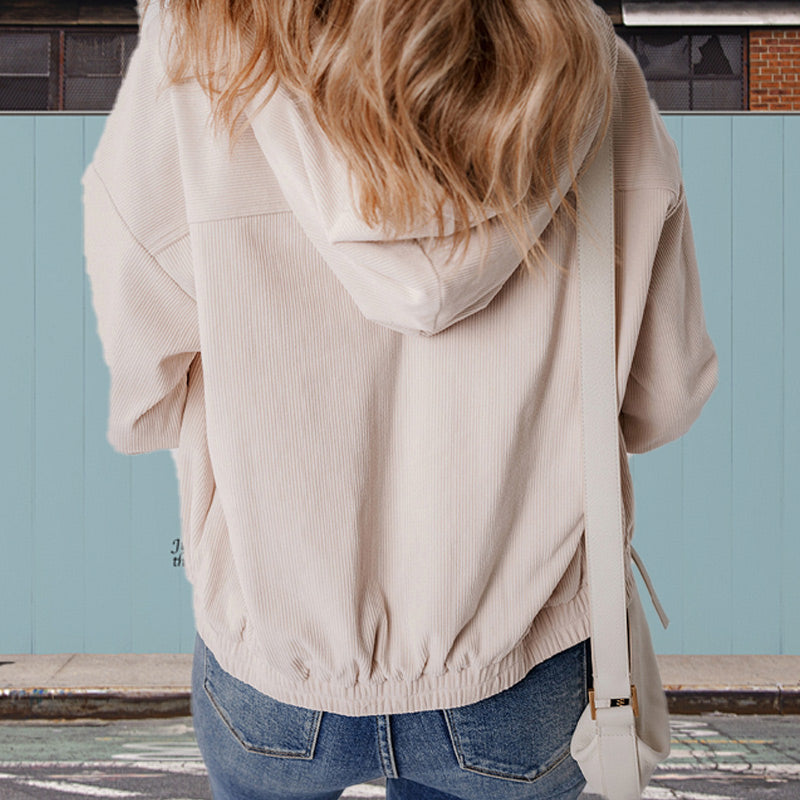 free shipping📦Women's Casual Lapel Hooded Jacket