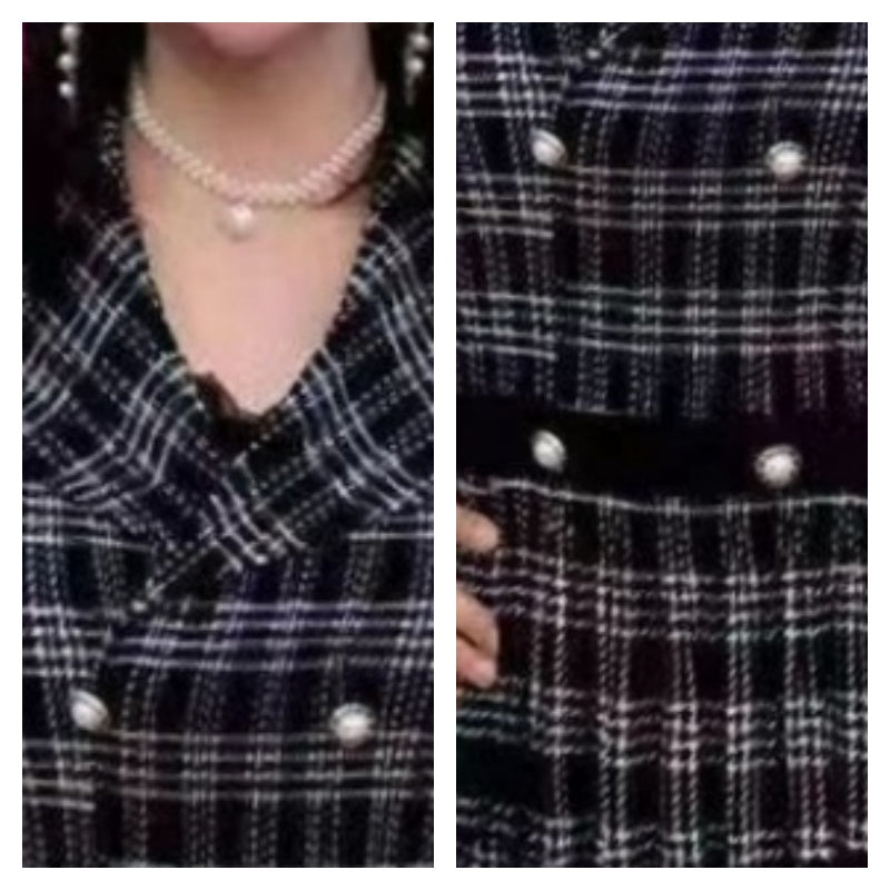 Women’s Trendy Plaid Two-Piece Set Short Sleeve Top & Skirt📦free shipping