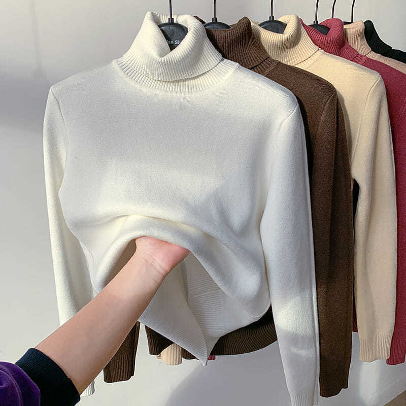 ⏳Limited-time 50% off⏰Winter Fleece Thick Knitted Bottoming Shirt👚