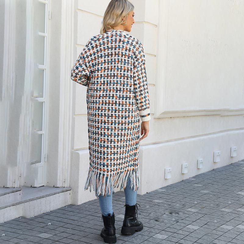 🍂Fall Specials🍂Women’s Elegant Knitted Cardigan Shawl with Tassel Hemline