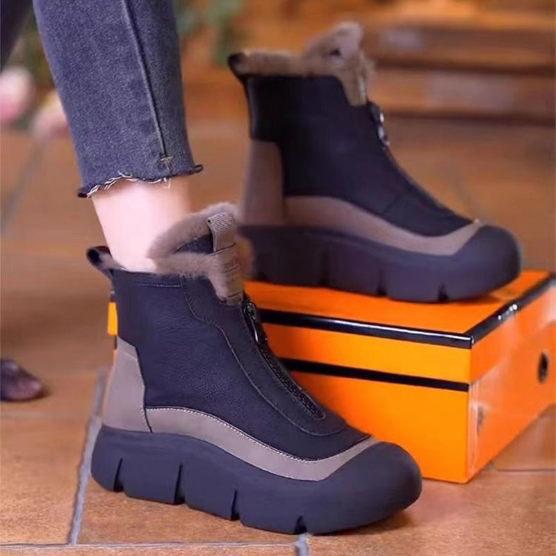 🍂Fall Specials🍂Women's Waterproof Warm Zipper Snow Boots