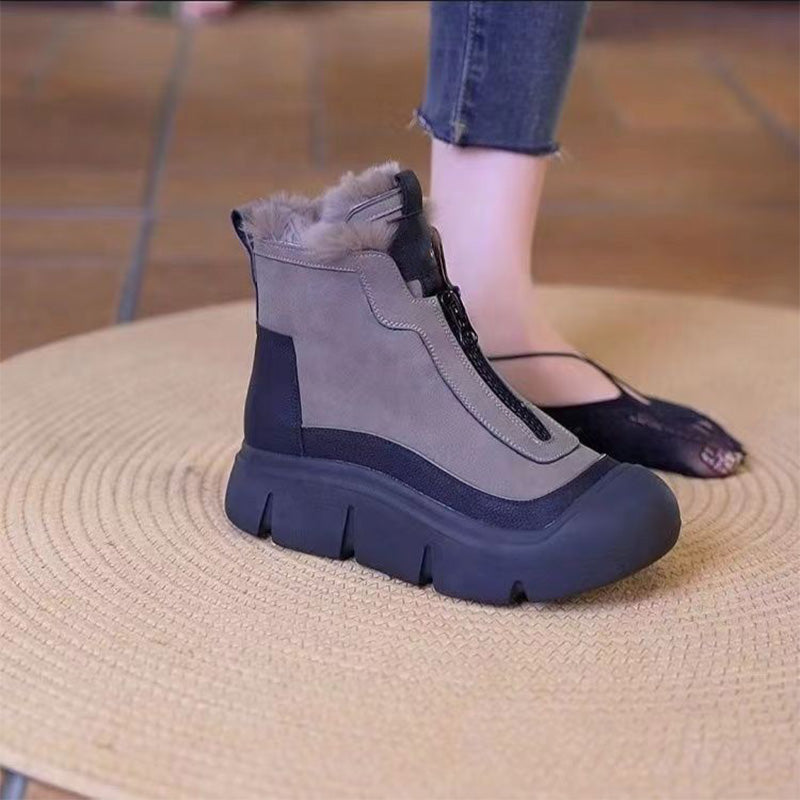 🍂Fall Specials🍂Women's Waterproof Warm Zipper Snow Boots