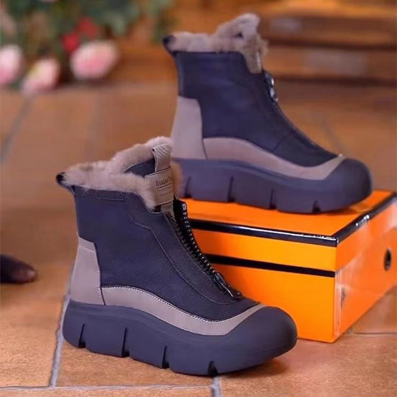 🍂Fall Specials🍂Women's Waterproof Warm Zipper Snow Boots