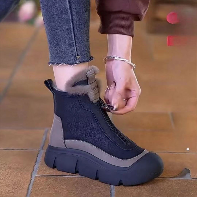 🍂Fall Specials🍂Women's Waterproof Warm Zipper Snow Boots