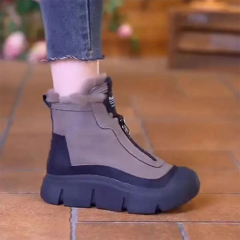 🍂Fall Specials🍂Women's Waterproof Warm Zipper Snow Boots