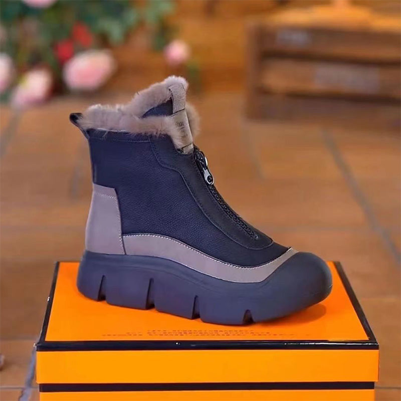 🍂Fall Specials🍂Women's Waterproof Warm Zipper Snow Boots